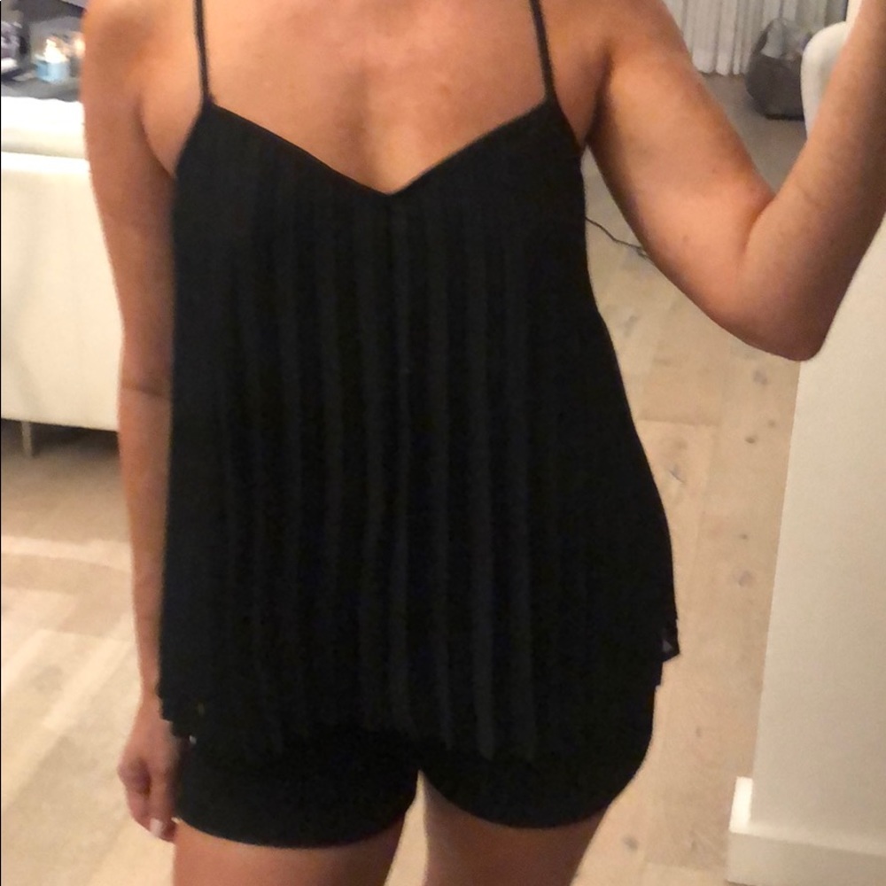 Black strapy top